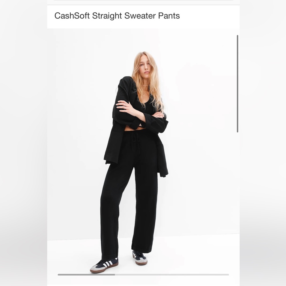 Black sweater pants